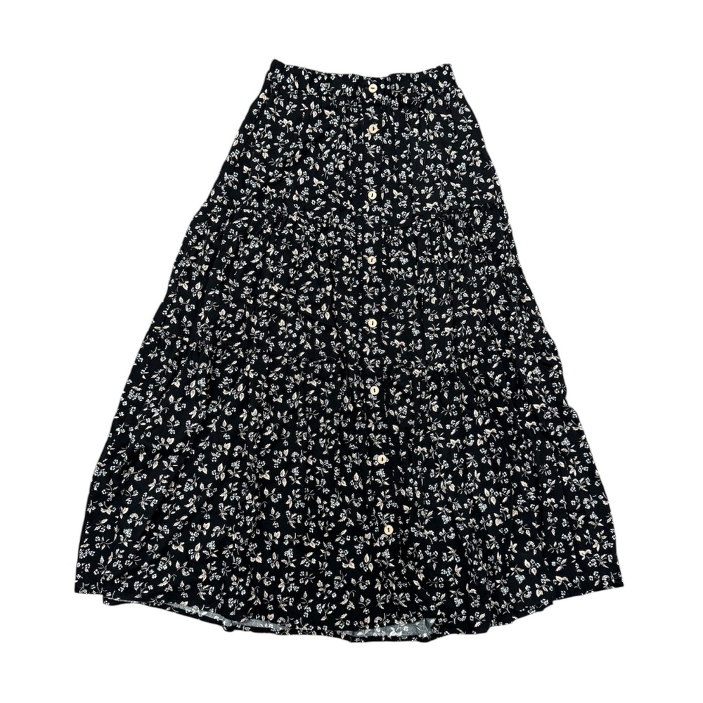 Rylee + Cru tiered maxi Floral print Skirt L